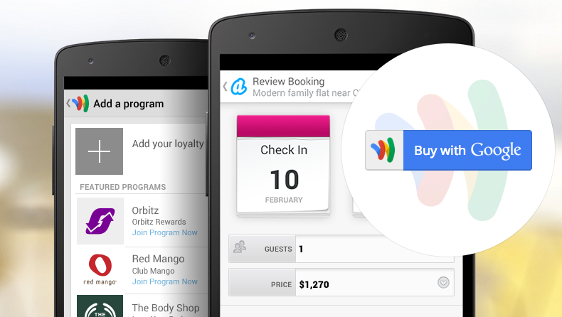 2 Smartphone connected, Google Wallet