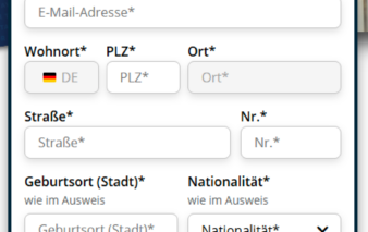 Antragsformular der Advanzia Bank für die Hilton Honors Kreditkarte