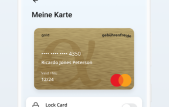 Werbemittel der Advanzia Bank zeigt Funktionalität der App