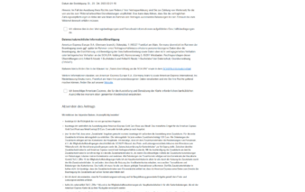 ntragsformular von American Express für die Gold Card Rosé