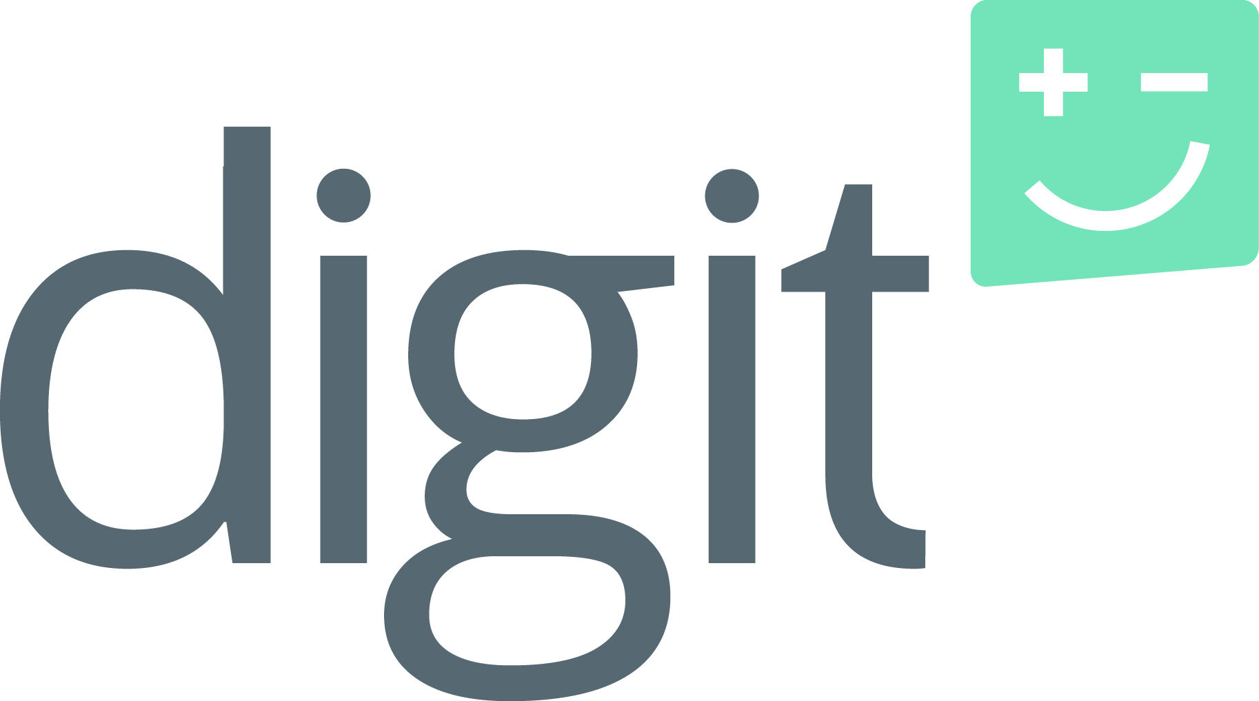 Digit-Logo mit Smilie