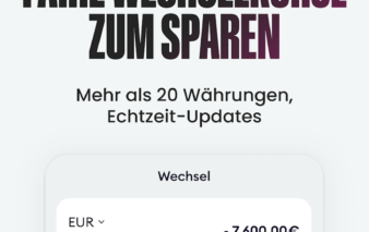 Werbemittel von Finom zeigt Funktionalität der App