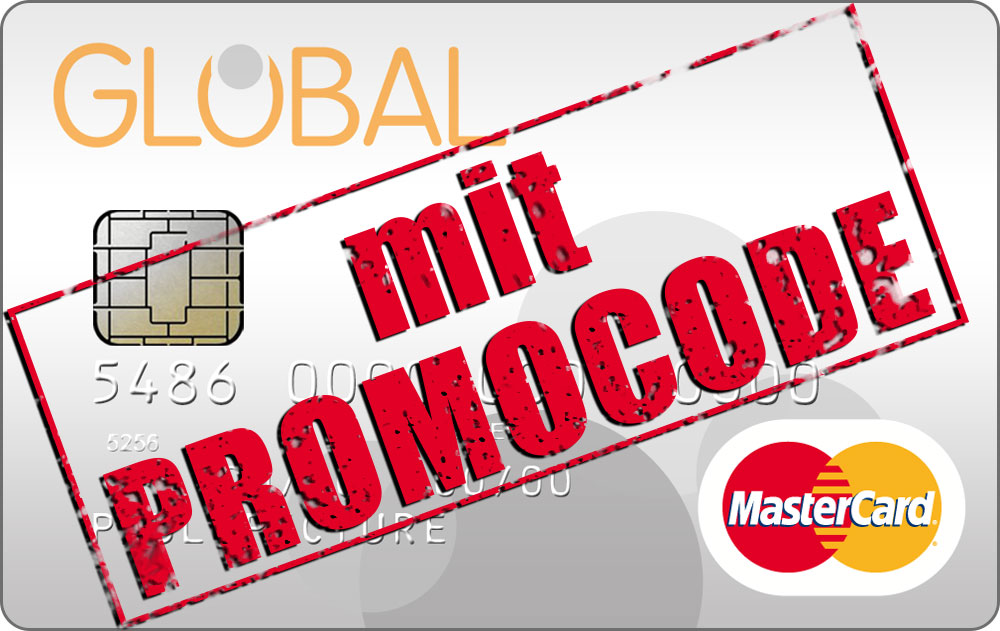 Global MasterCard PrePaid mit PromoCode