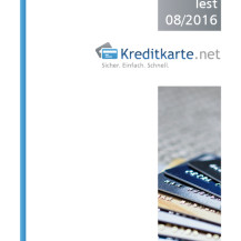 Deckblatt Kostenlose Kreditkarten Test 08/2016