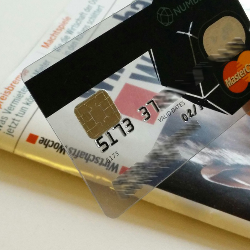 transparent mastercard von number26