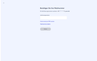 Screenshot der Antragsstrecke für die Tide Debit Mastercard