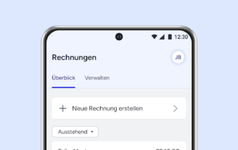 Werbemittel von Tide zeigt Funktionalität der App