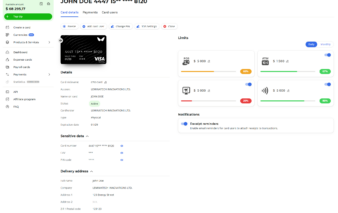 Werbemittel von Wallester zeigt Funktionalität